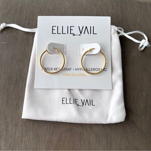 Ellie Vail Stainless Steel Gold Hoop Earrings